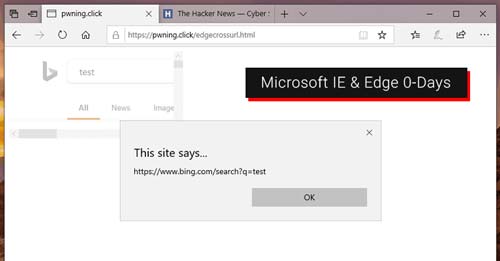 افشای آسیب‌ پذیری‌ وصله نشده‌ در مرورگرهای IE و Microsoft Edge