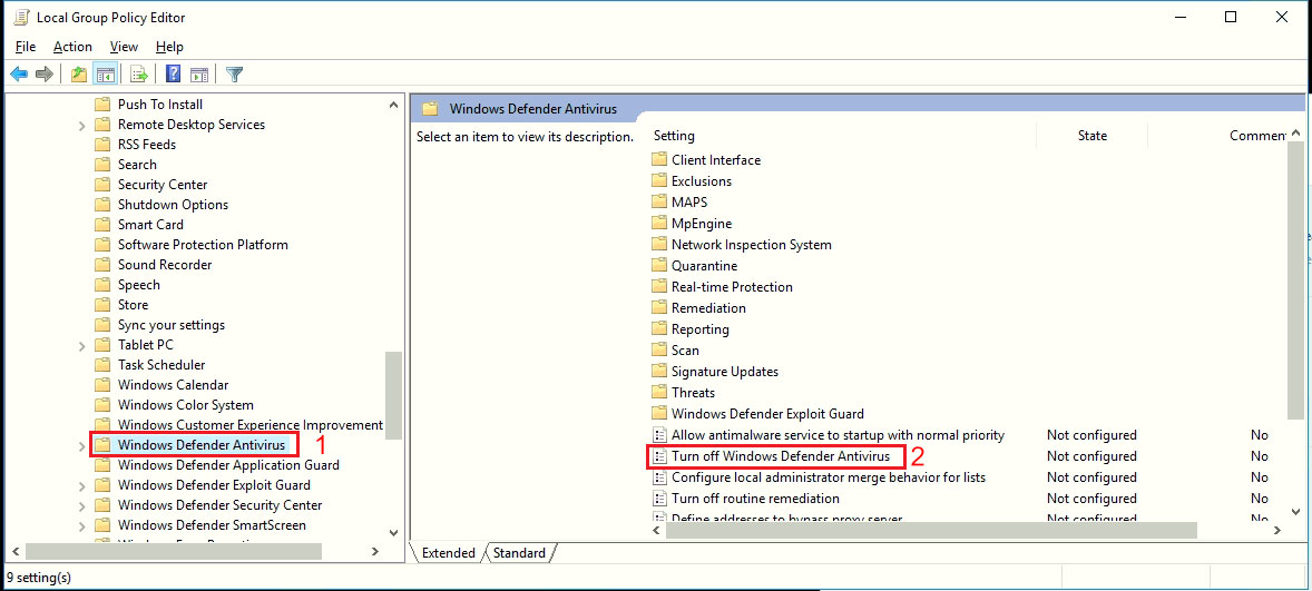 آموزش غیر فعال کردن Windows Defender در ویندوز