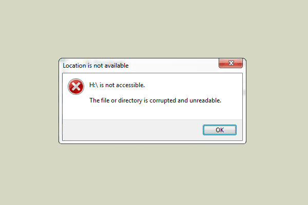 رفع مشکل ارور "is not accessible The File or Directory is Corrupted and Unreadable"