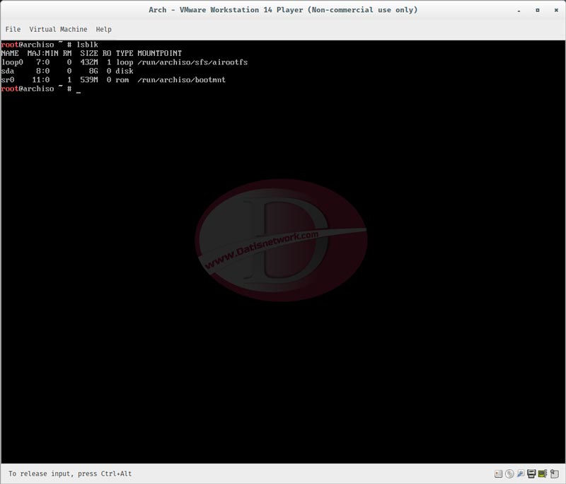 آموزش نصب Arch Linux روی VMware