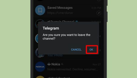 آموزش حذف و خروج دسته جمعی کانال و گروه های تلگرام