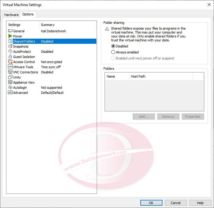 انتقال فایل به ماشین مجازی VMware - اشتراک فایل و فولدر با VMware 