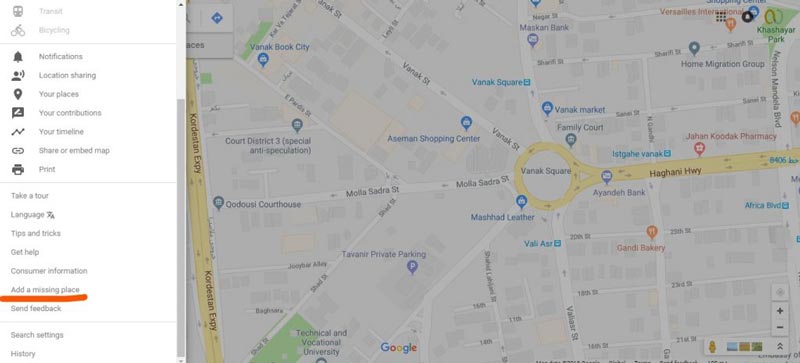 آموزش ثبت مکان در گوگل مپ (Google Map)