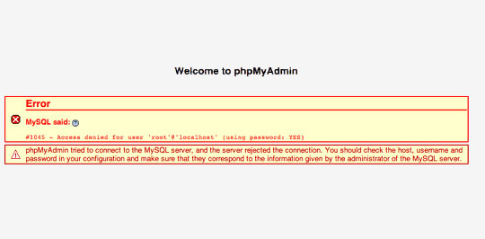 حل مشکل ارور 1045 Access Denied در phpMyAdmin در WampServer