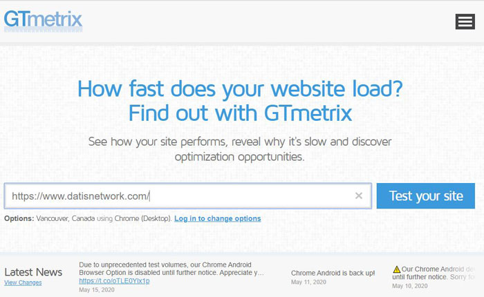 آموزش تست سرعت لود سایت با GTmetrix