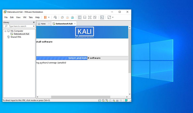 آموزش نصب کالی لینوکس در VMware - نصب Kali در کنار ویندوز 10