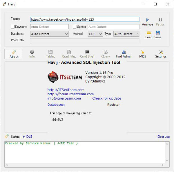 دانلود هویج - نرم افزار Havij Pro 1.7 برای کامپیوتر و اندروید