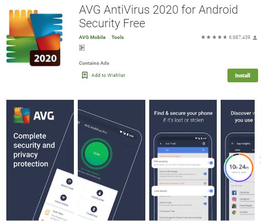 AVG بهترین آنتی ویروس رایگان برای اندروید