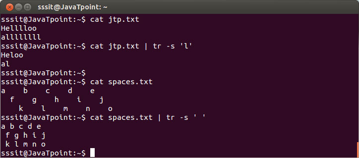 آموزش دستور tr در لینوکس به همراه مثال