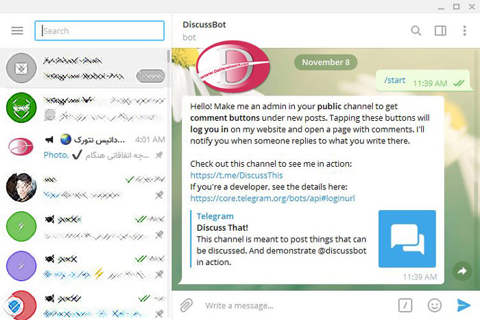 آموزش استفاده از قابلیت درج نظر در چنل های Telegram