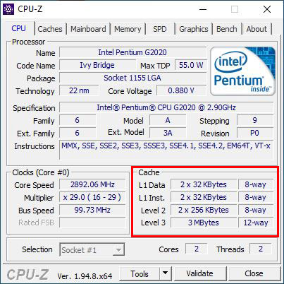 آموزش مشاهده و تشخیص مقدار حافظه کش CPU کامپیوتر و لپ تاپ
