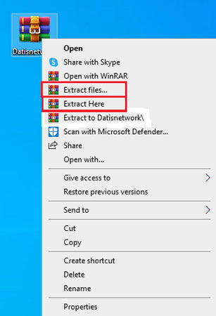 آموزش اکسترکت (Extract) کردن فایل های فشره شده با فرمت RAR و ZIP با برنامه WinRAR