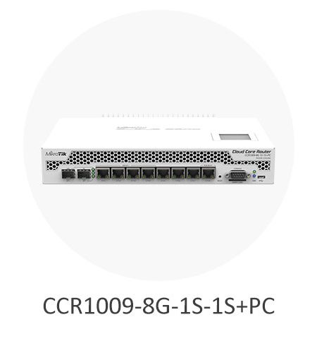 روتر میکروتیک CCR1009-8G-1S-1S+PC