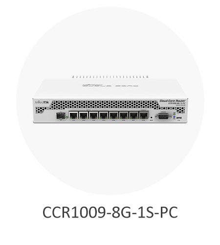 روتر میکروتیک CCR1009-8G-1S-PC