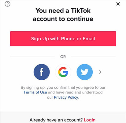 نحوه ثبت نام در تیک تاک - آموزش ساخت اکانت در TikTok با گوشی اندروید و آیفون (iOS)