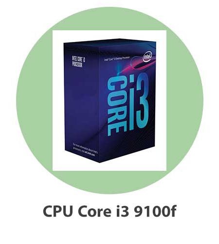 سی پی یو اینتل مدل CPU Core i3 9100f