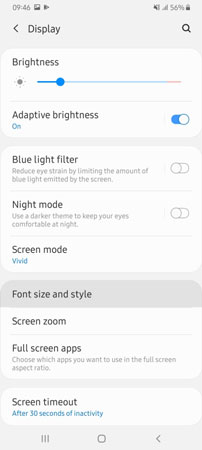 آموزش تغییر اندازه و نوع فونت متن ها در گوشی اندروید (Android)