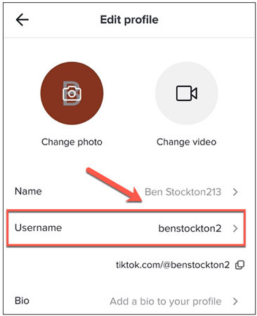 آموزش تغییر نام کاربری در برنامه تیک تاک - نحوه عوض کردن Username در TikTok