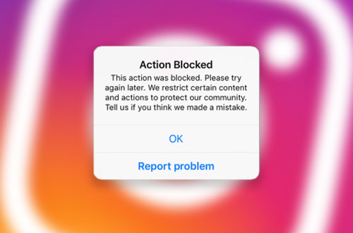 آموزش رفع مشکل و ارور We restrict certain activity در اینستاگرام (Instagram)