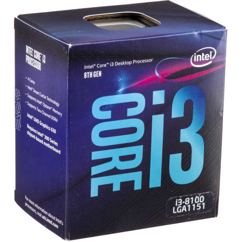 CPU اینتل سری Coffee Lake مدل i3-8100