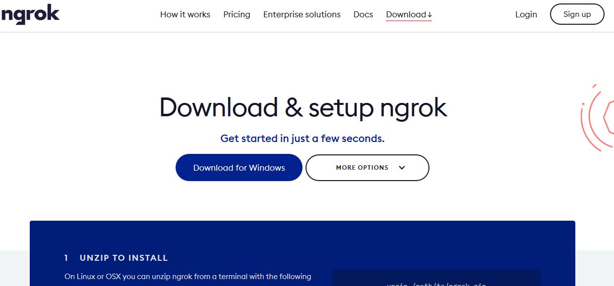 دانلود برنامه Ngrok و آموزش نحوه نصب و راه اندازی سرویس Ngrok