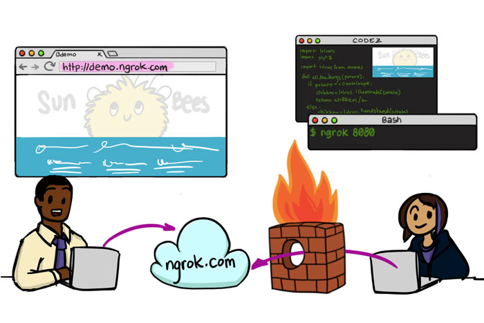 دانلود برنامه Ngrok و آموزش نحوه نصب و اشتراک گذاری لوکال هاست با استفاده از Ngrok
