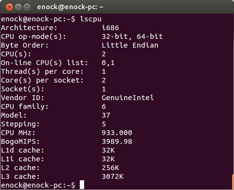 آموزش دستور lscpu برای نمایش اطلاعات CPU در لینوکس