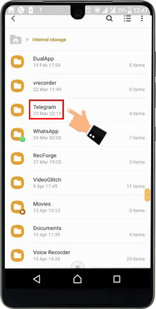 آموزش تغییر محل ذخیره شدن فایل های دانلود شده تلگرام در گوشی اندروید