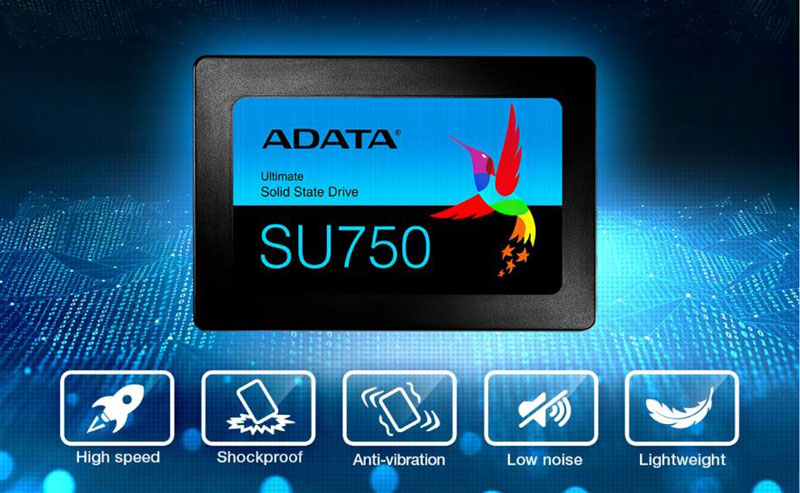 حافظه اس اس دی ای دیتا 256 گیگ مدل ADATA SU750 SSD 256GB