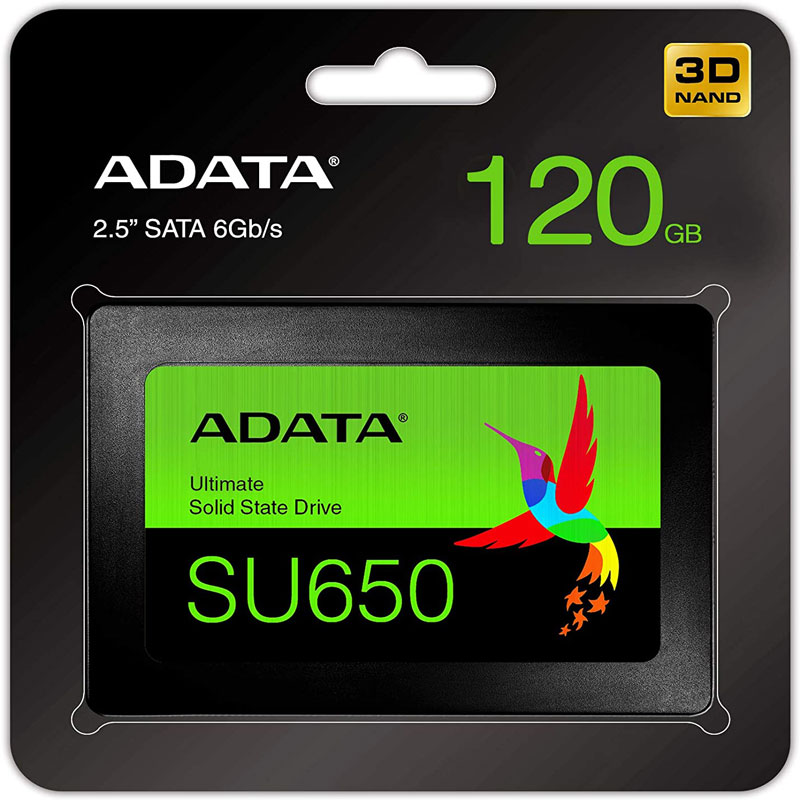 حافظه اس اس دی ای دیتا ADATA SU650 SSD 120GB ظرفیت 120 گیگابایت