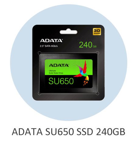حافظه اس اس دی ای دیتا ADATA SU650 SSD 240GB ظرفیت 240 گیگابایت