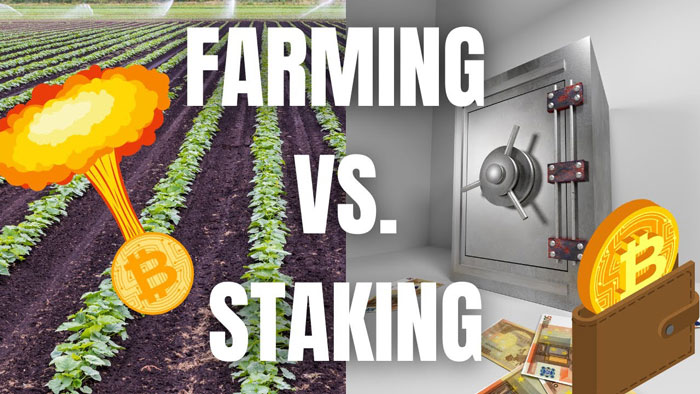 تفاوت Yield Farming و Staking چیست؟ مقایسه فرق بین استیک ارز دیجیتال و ییلد فارمینگ
