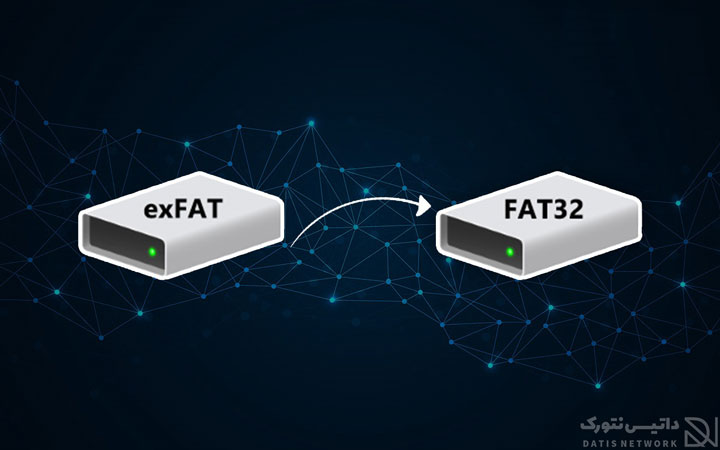 آموزش تبدیل یا تغییر فرمت exFAT به FAT32 در ویندوز 7/8/10/11