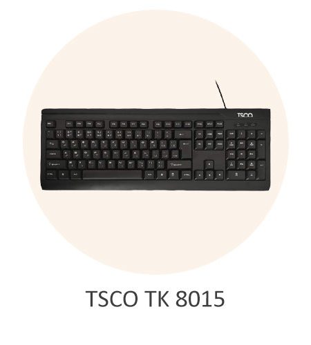 کیبورد باسیم تسکو مدل TSCO TK 8015