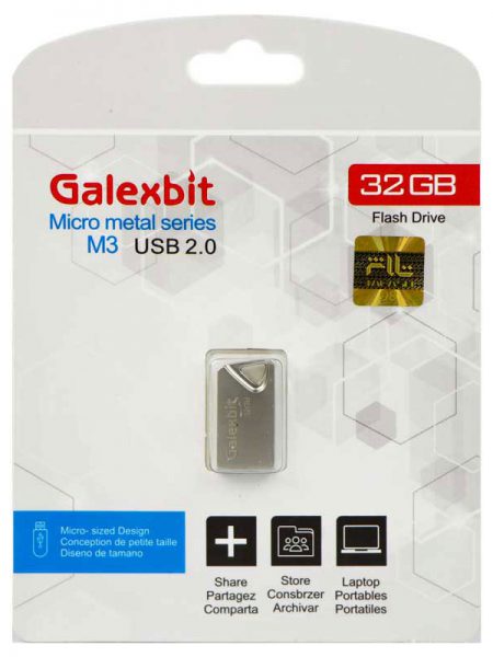 فلش 32 گیگ گلکس بیت مدل Galexbit Micro Metal M3 32GB