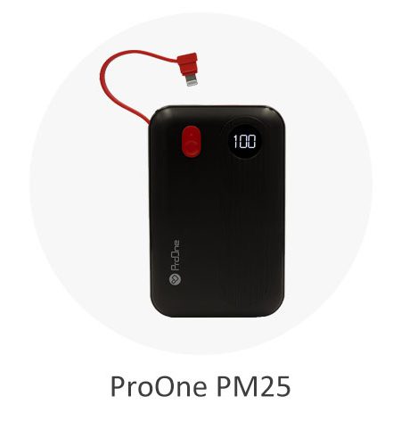 پاوربانک پرووان مدل ProOne PM25 با ظرفیت 10000 میلی آمپر ساعت