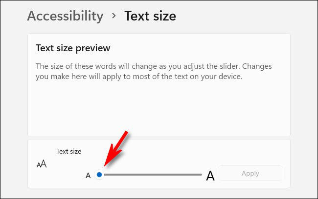 آموزش تغییر سایز فونت (Font Size) در ویندوز 11