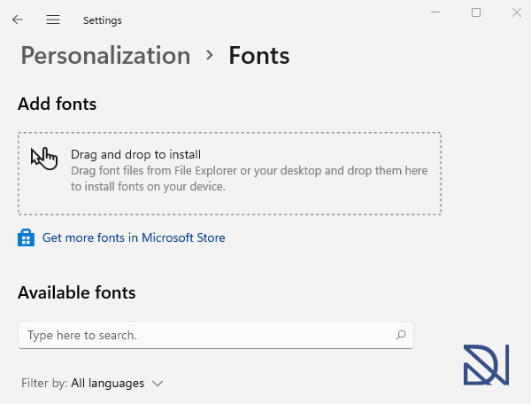 آموزش نصب فونت (Font) در ویندوز 11