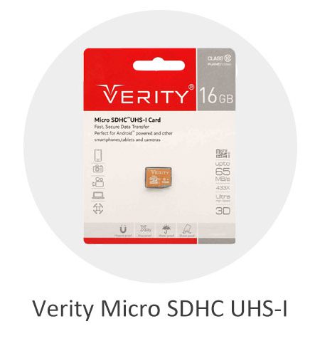 کارت حافظه وریتی مدل Verity Micro SDHC 65MB/s UHS-I با ظرفیت 16 گیگابایت