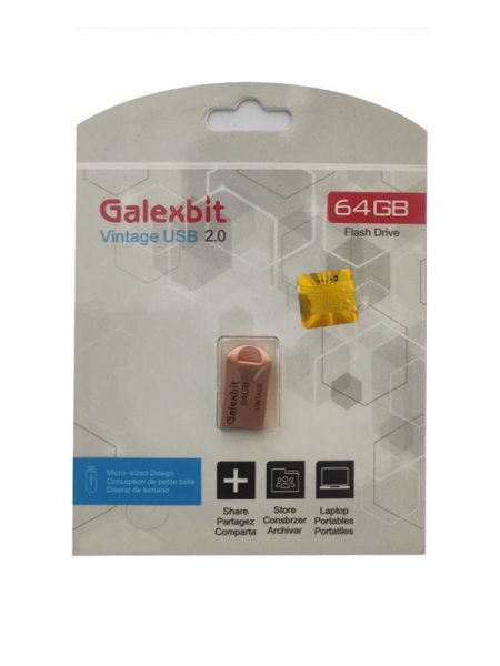 فلش مموری 64 گیگ گلکس بیت مدل Galexbit Vintage 64GB