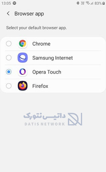 آموزش تنظیم Default Browser در گوشی های Android