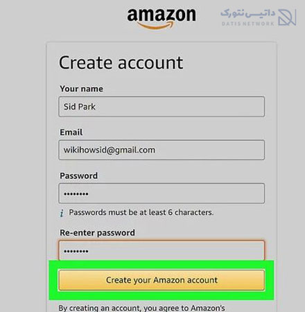 آموزش ایجاد حساب کاربری در Amazon
