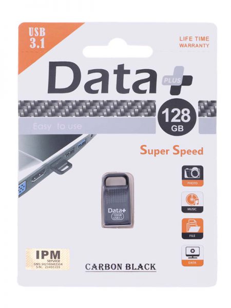 فلش مموری 128 گیگ دیتا پلاس Data Plus Carbon Black 128GB USB3.1