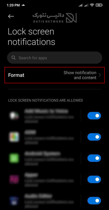 آموزش غیرفعال کردن مشاهده متن پیام نوتیفیکیشن در Lock Screen گوشی