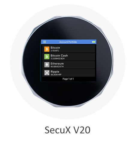 کیف پول سخت افزاری سکیو ایکس SecuX V20