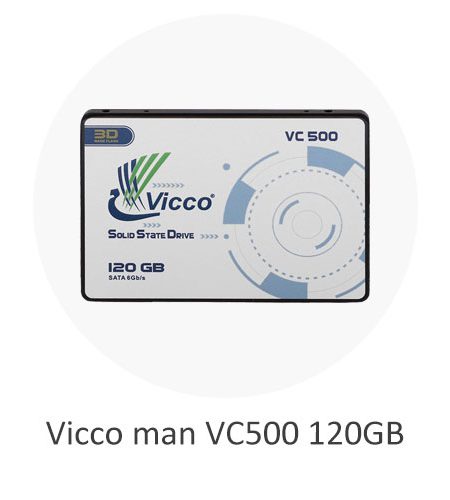 حافظه Vicco man SSD مدل VC 500 ظرفیت 120GB + 8GB FREE
