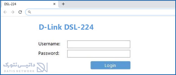 آموزش تنظیم مودم دی لینک D-Link DSL-224