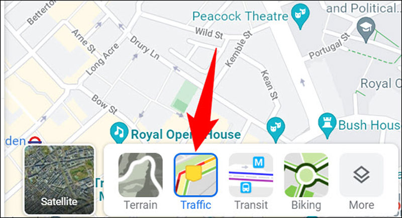 آموزش بررسی ترافیک در گوگل مپ (Google Maps)