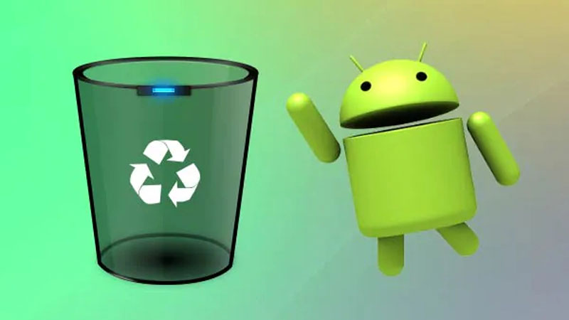 آموزش خالی کردن سطل آشغال در گوشی های اندروید