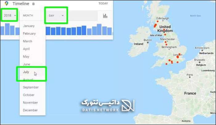 آموزش مشاهده تاریخچه مکان های بازدید شده در گوگل مپ